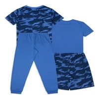 Jellifish Kids Boys kratki rukavi, pantalone i šorc 4-dijelni Set, veličine 4-16