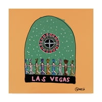 Zaštitni znak likovne umjetnosti 'Las Vegas Sning Globe' Platno umjetnost Brian Nash