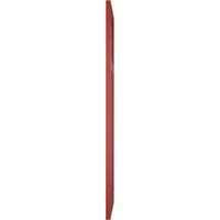 Ekena Millwork 18 W 51 H True Fit PVC San Antonio Misinski stil fiksne kapke, vatra crvena