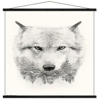 Wolf - drveće zidni poster, 22.375 34