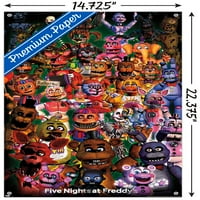 Pet noći na Freddy-u - Ultimate Group zidni poster sa push igle, 14.725 22.375