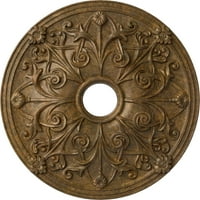 Ekena Millwork 5 8 od 7 8 ID 1 8 p Jamie plafon medaljon, ručno oslikana Rubbed Bronze