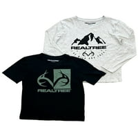 Grafičke majice za duge rukave za dječake Realtree, veličine 8-18