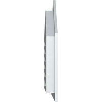 Ekena Millwork 32 W 34 H vrhunski gornji Zabatni otvor: funkcionalan, PVC Zabatni otvor w 1 4 ravni okvir