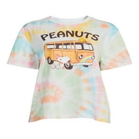 Peanuts Snoopy Juniors ' Van Pose Tie Dye Grafički Print T-Shirt