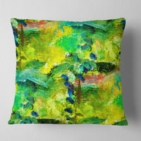 Designart Africa Green Texture - apstraktni jastuk za bacanje - 16x16