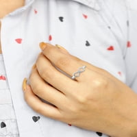 JewelersClub 0. Sterling Silver Infinity prsten prijateljstva za žene