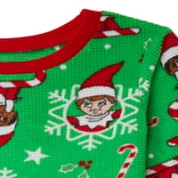 ELF na policama za djevojčice ekskluzivne božićne pidžame dugih rukava, dvodijelni set, veličine 4-12