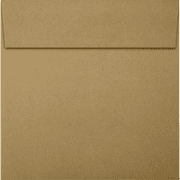 Luxpaper Square Peel & Press Pozivnice Koverte, 1 2, Torba Za Namirnice Brown, Pakovanje