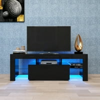 Inolait Moderni TV postolje, boje LED TV postolje sa daljinskim upravljačem Crnim