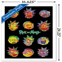 Rick i Morty - Vaporwave zidni poster, 14.725 22.375