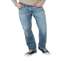 Silver Jeans Co. Muške Machray Classic Fit traperice s ravnim nogama velike i visoke, veličine struka 38-56