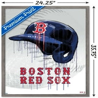 Boston Red So-Drip Šlem Zidni Poster, 22.375 34