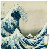 Veliki val od Kanagawa od Hokusai zidnog postera, 14.725 22.375