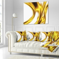 PROIZVODART Svijetli zlatni uzorak teksture - Sažetak jastuk za bacanje - 16x16