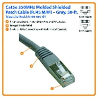 Tripp Lite N105-050-GY CAT-5E oblikovani patch kabel, STP