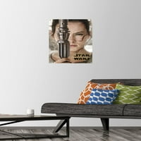 Star Wars: Sila se budi - Rey portretni zidni poster sa push igle, 14.725 22.375