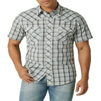 Wrangler Muška Zapadna košulja kratkih rukava sa lureksom, veličine s-5XL