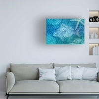 Cora Niele' Plava Okeanska Riba ' Platno Umjetnost