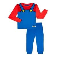Mario Boys Mario Uniformna Pidžama, Set Od 2 Komada, Veličine 4-10
