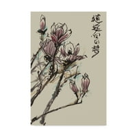 Zaštitni znak likovne umjetnosti' Mandarin Magnolia II ' platno Art Melissa Wang