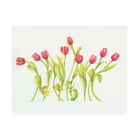 Zaštitni znak likovne umjetnosti' devet tulipana Twirling ' platno Art Deborah Kopka