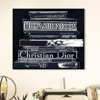 Wynwood Studio Fashion and Glam Wall Art Canvas Prints' Philosophy ' Books - plava, bijela