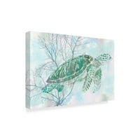 Zaštitni znak Likovna umjetnost 'akvarelna morska kornjača I' platno Art by Studio W
