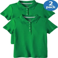 Wonder Nation Školska Uniforma Kratki Rukav Interlock Polo Majica, Value Bundle, Veličine 4-18