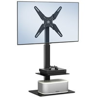 Okretna TV stabla Podna TV nosač za televizore 19 -55 Podesiva mat crne boje za LCD LED OLED ekrane, TT205501GB