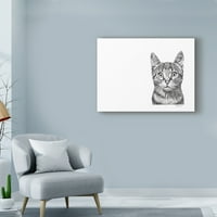 Zaštitni znak litne umjetnosti 'Cat line Art' platnena umjetnost puštajući vašu umjetnost
