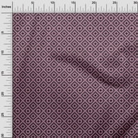 Onuone pamuk fle ružičasta tkanina Geometrijska DIY odjeća za preciziranje tkanine Tkanina od dvorišta Wide-UG